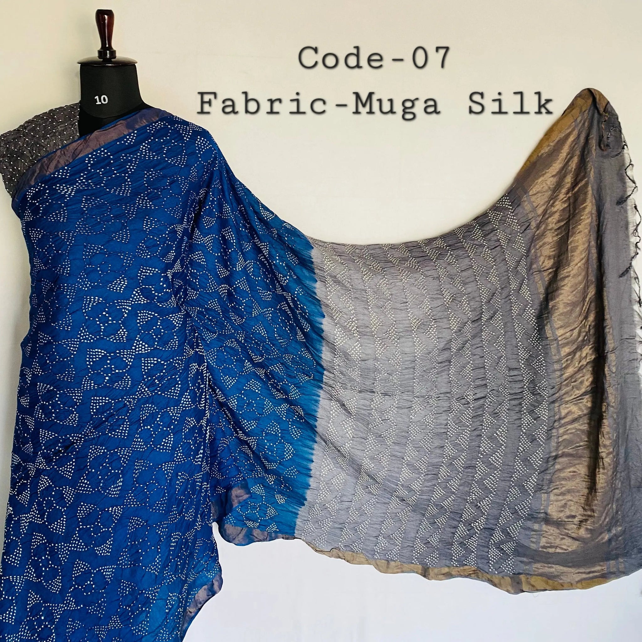 Premium Rai Bandhej Muga Silk Saree RAKHIYO