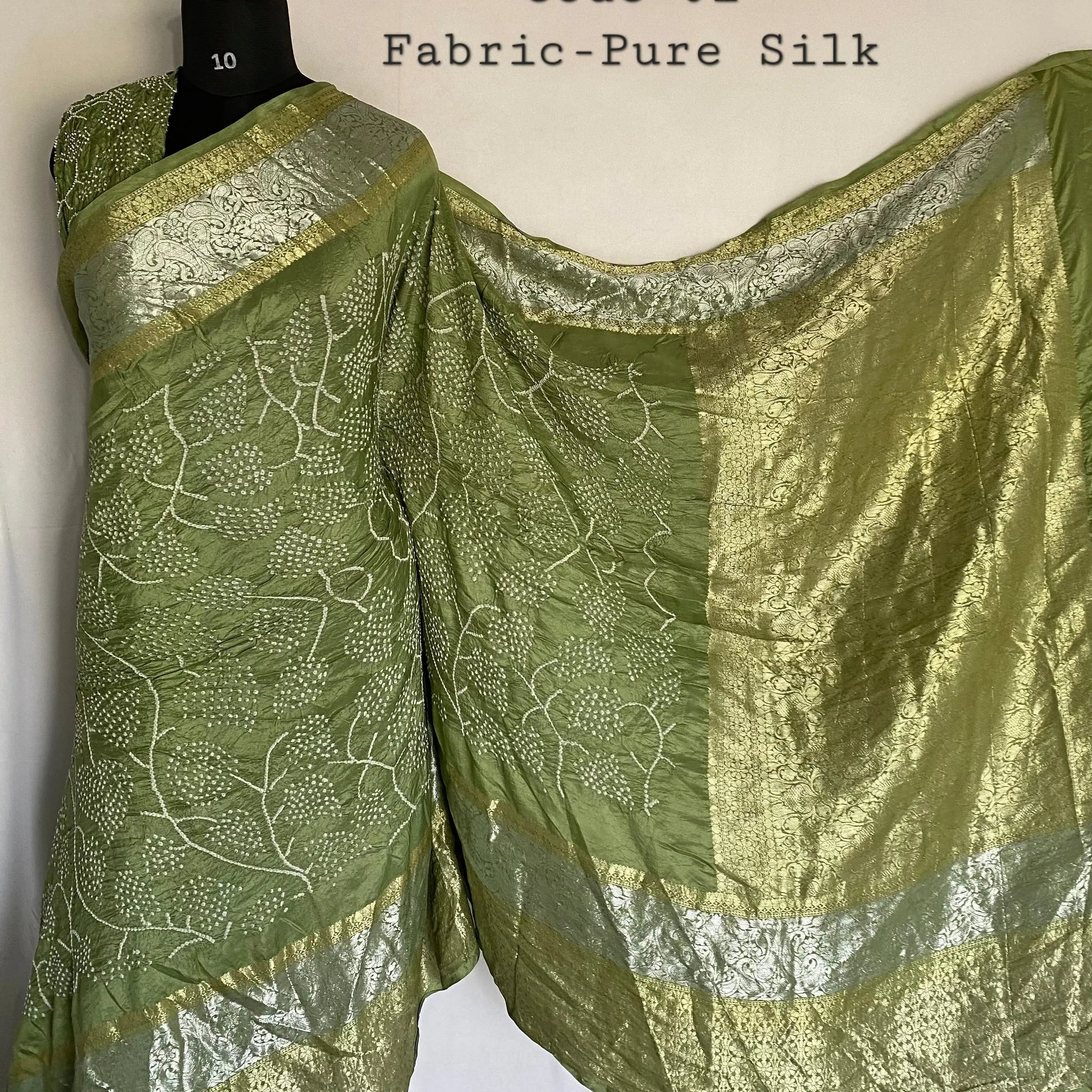 Premium Pure Silk Kanjivaram Bandhani RAKHIYO