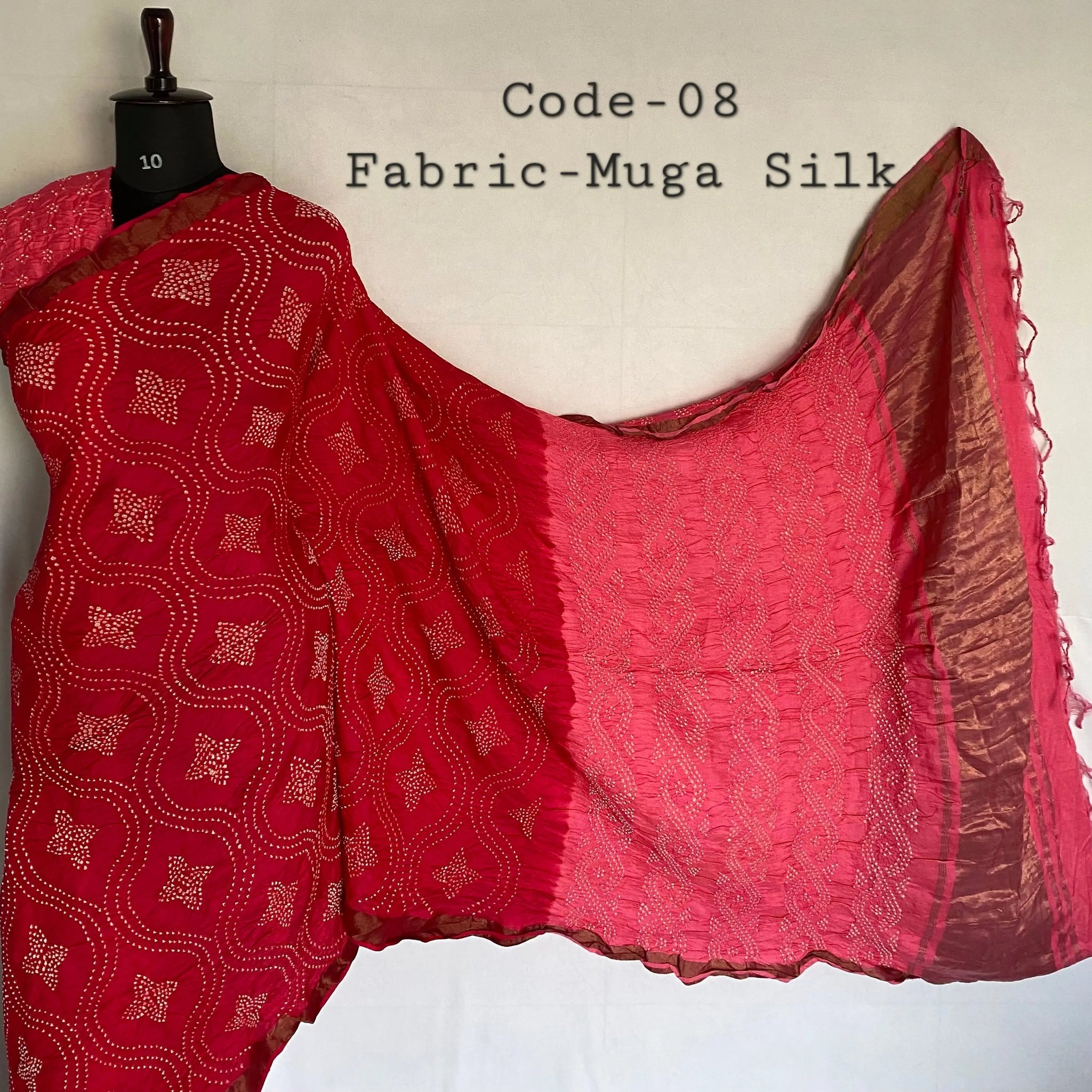 Premium Rai Bandhej Muga Silk Saree RAKHIYO