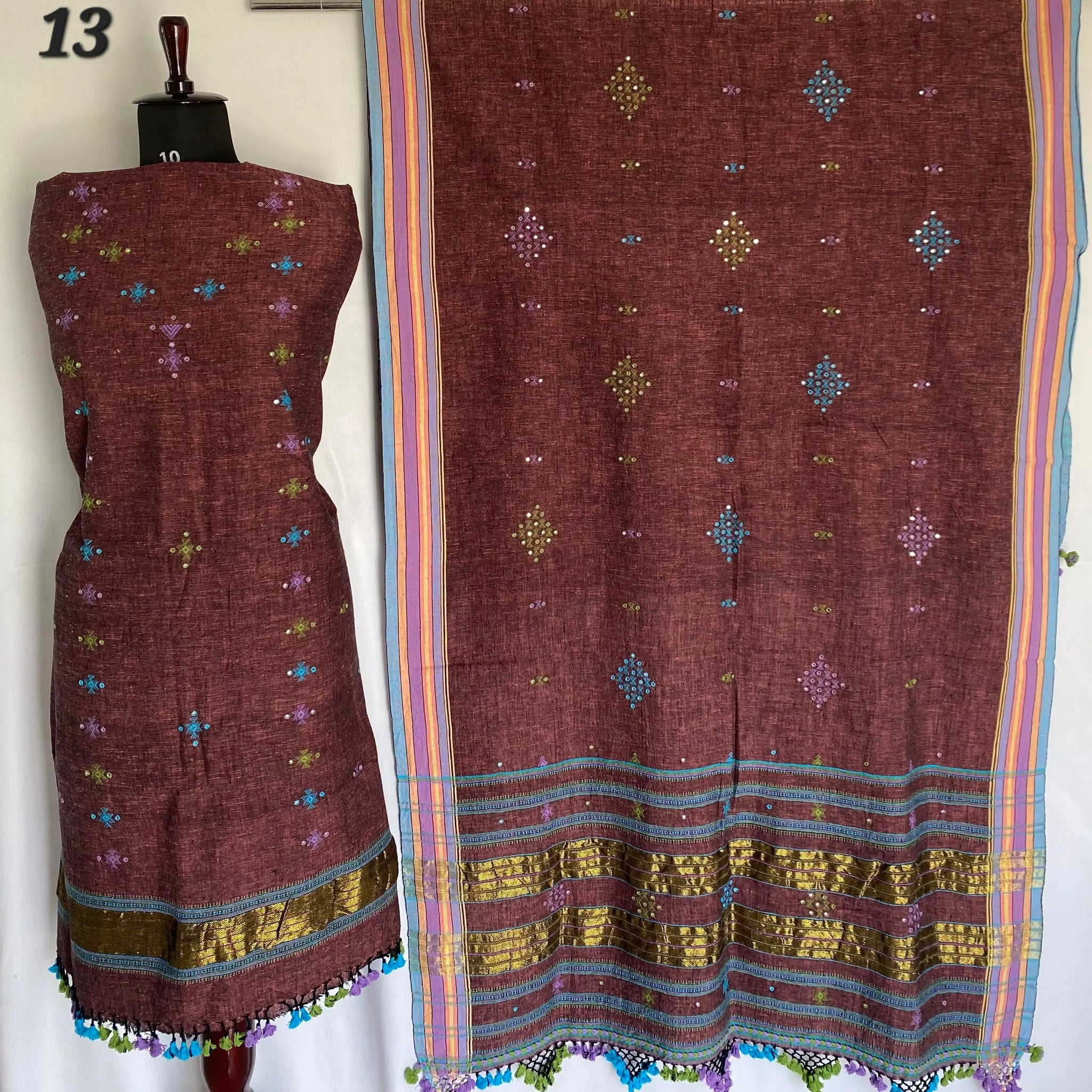 Bhujodi Kala Cotton Suit Material RAKHIYO