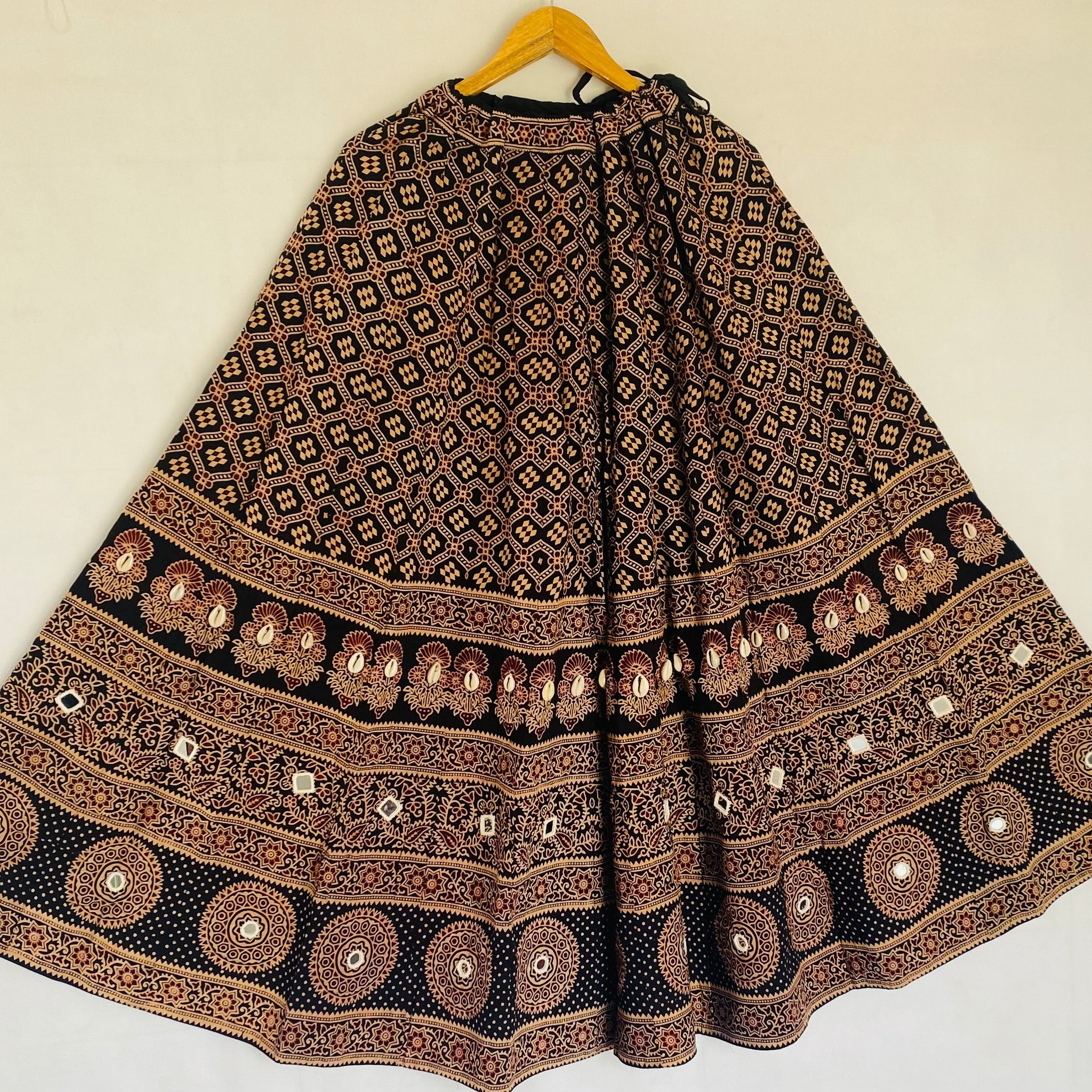 Cotton Ajarakh Kodi Skirt