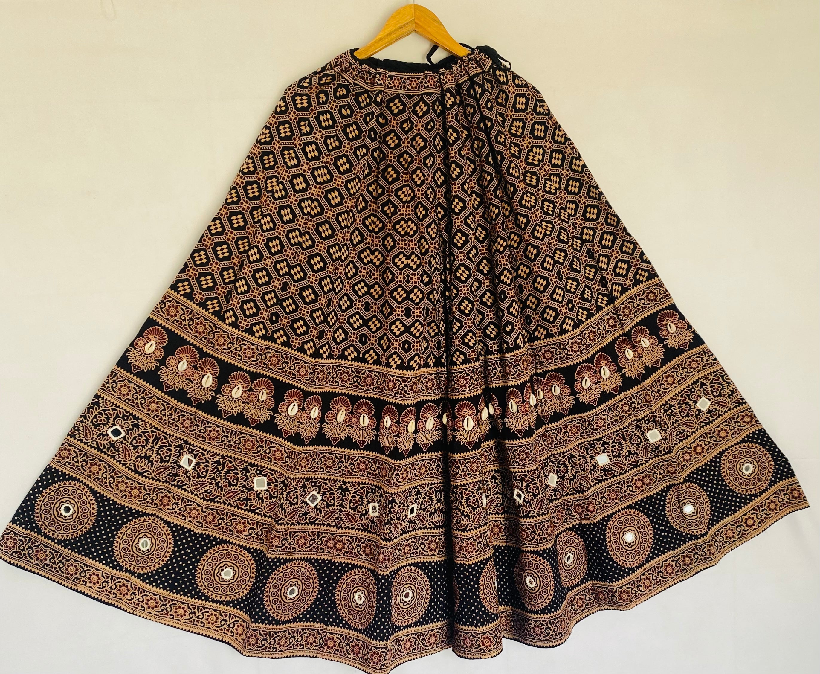 Cotton Ajarakh Kodi Skirt