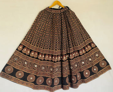 Cotton Ajarakh Kodi Skirt