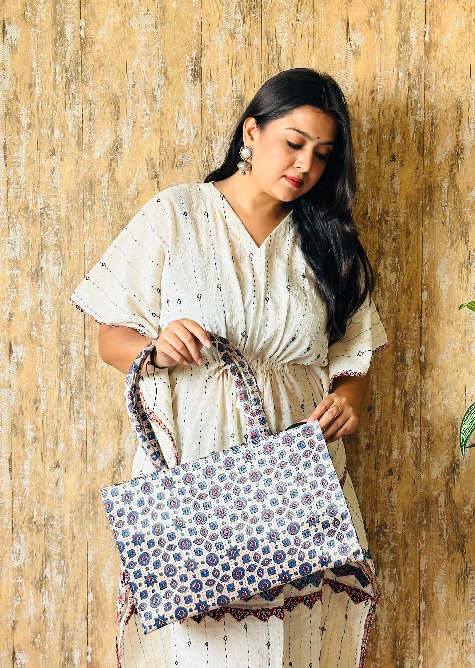 Ajarakh Mashroo Tote Bag