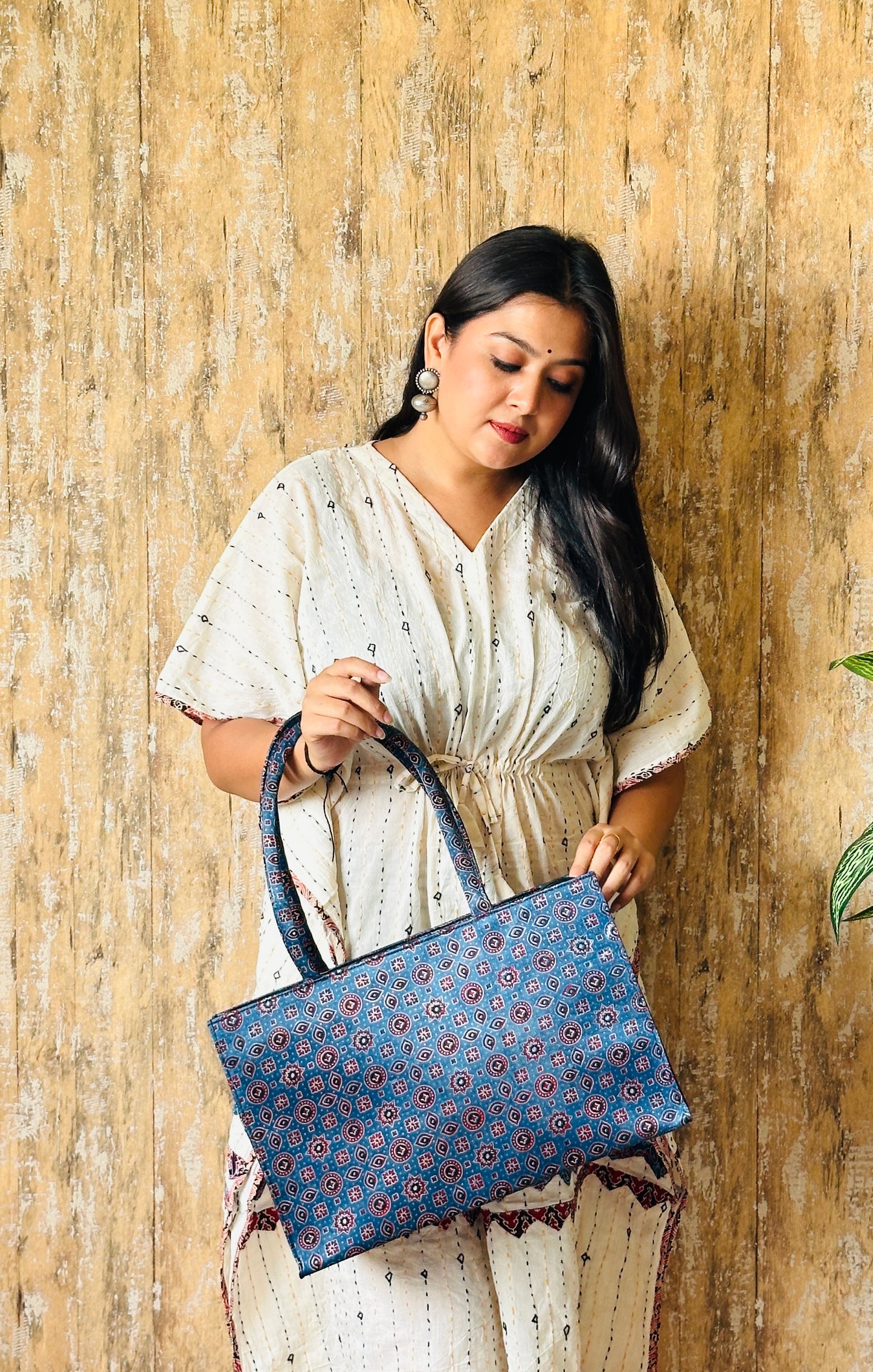 Ajarakh Mashroo Tote Bag