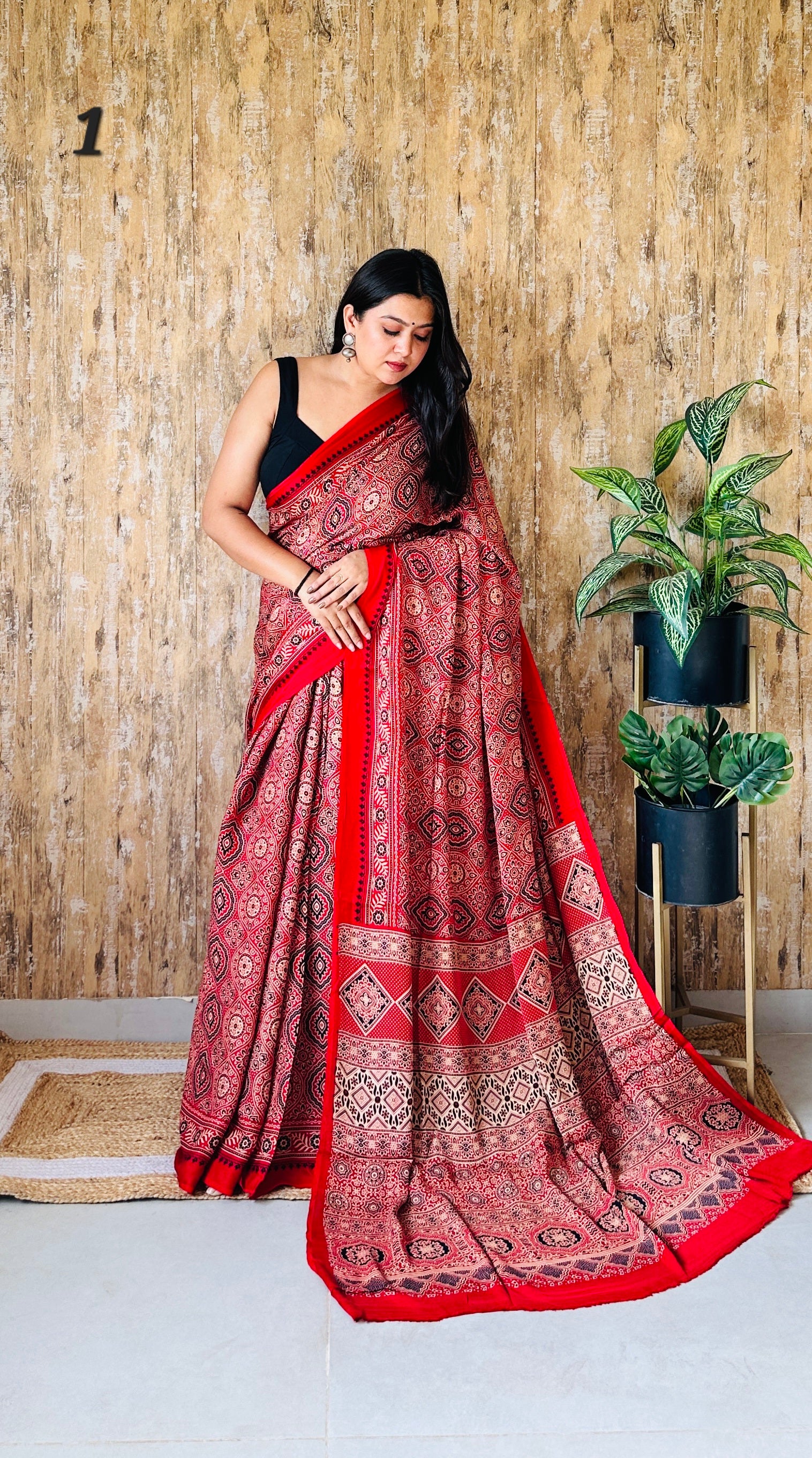 Ajarakh Naptol Modal Saree