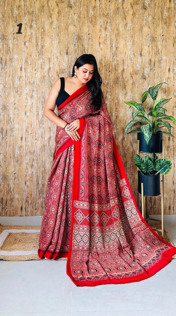 Ajarakh Naptol Modal Saree RAKHIYO