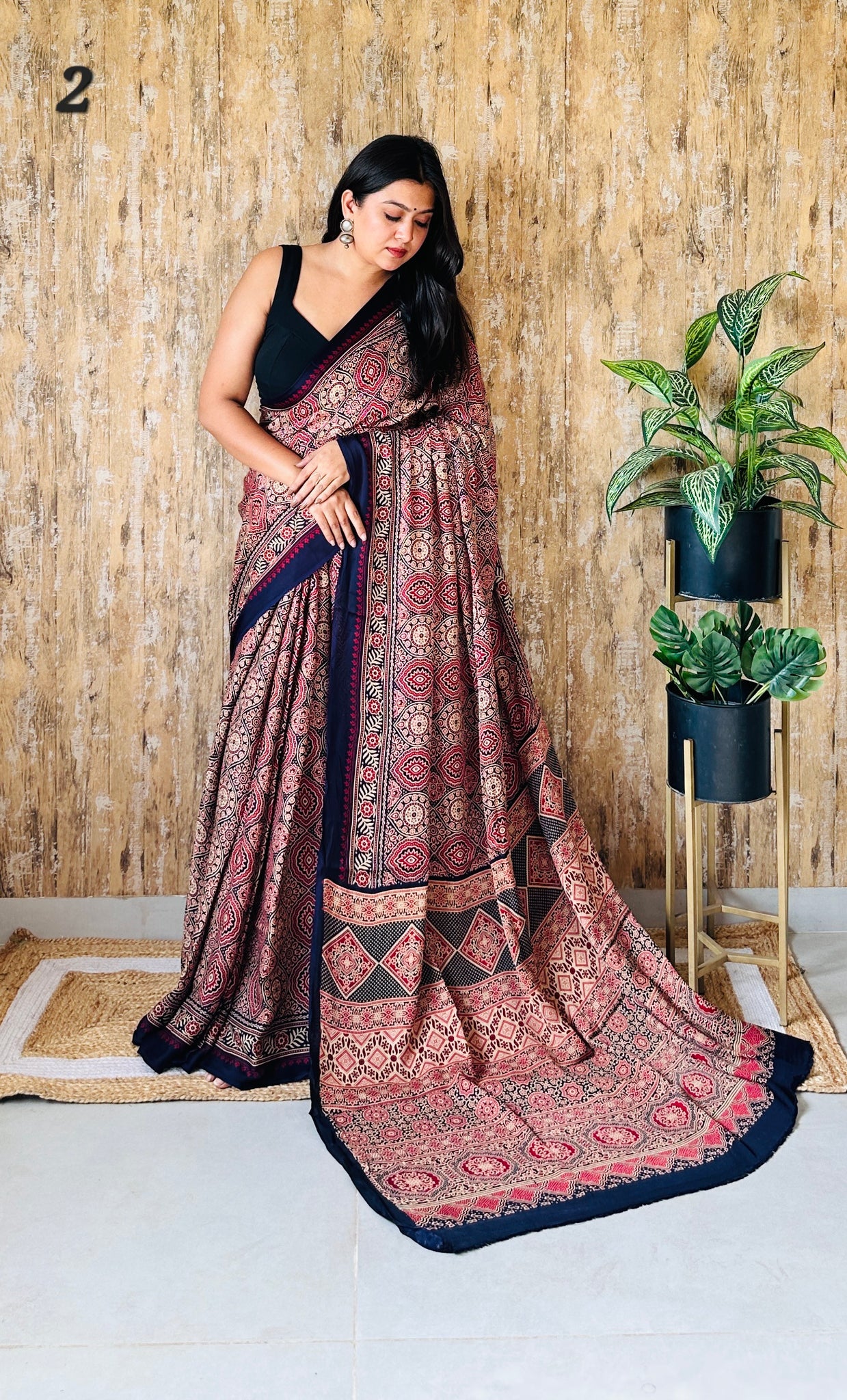 Ajarakh Naptol Modal Saree
