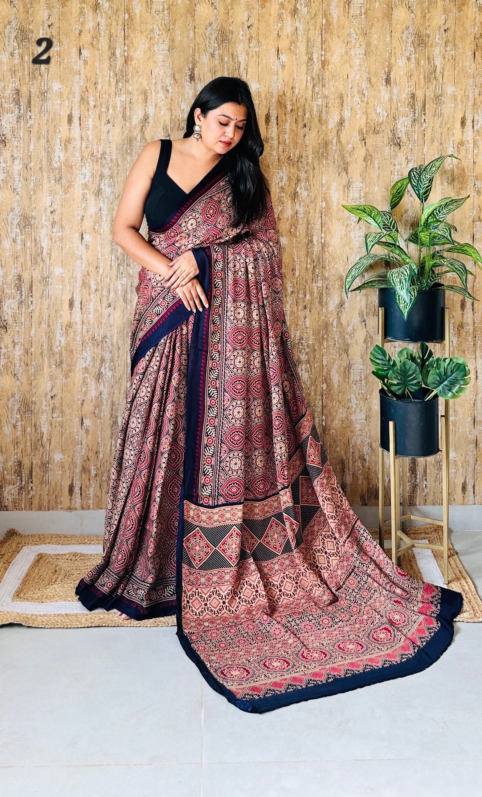 Ajarakh Naptol Modal Saree