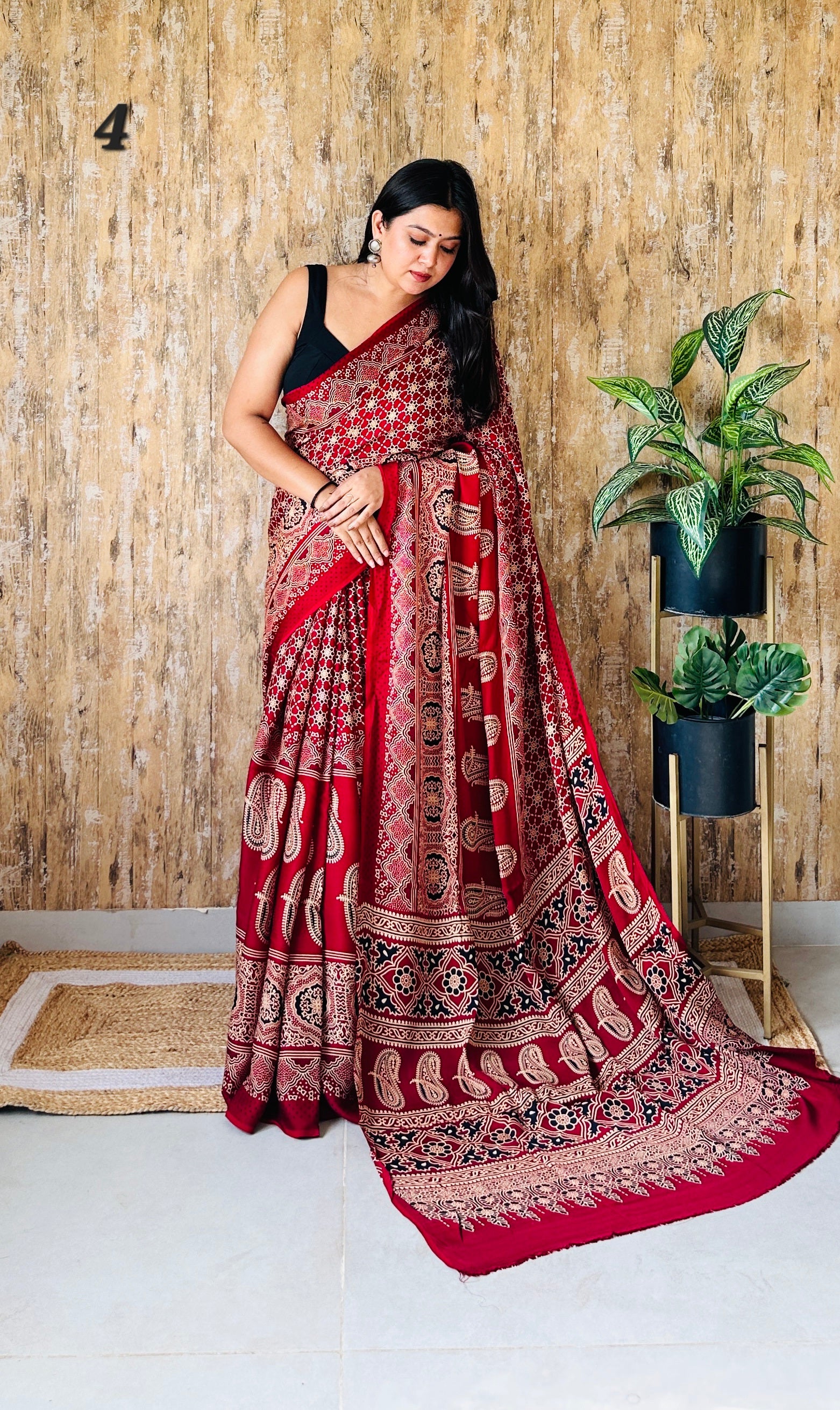 Ajarakh Naptol Modal Saree