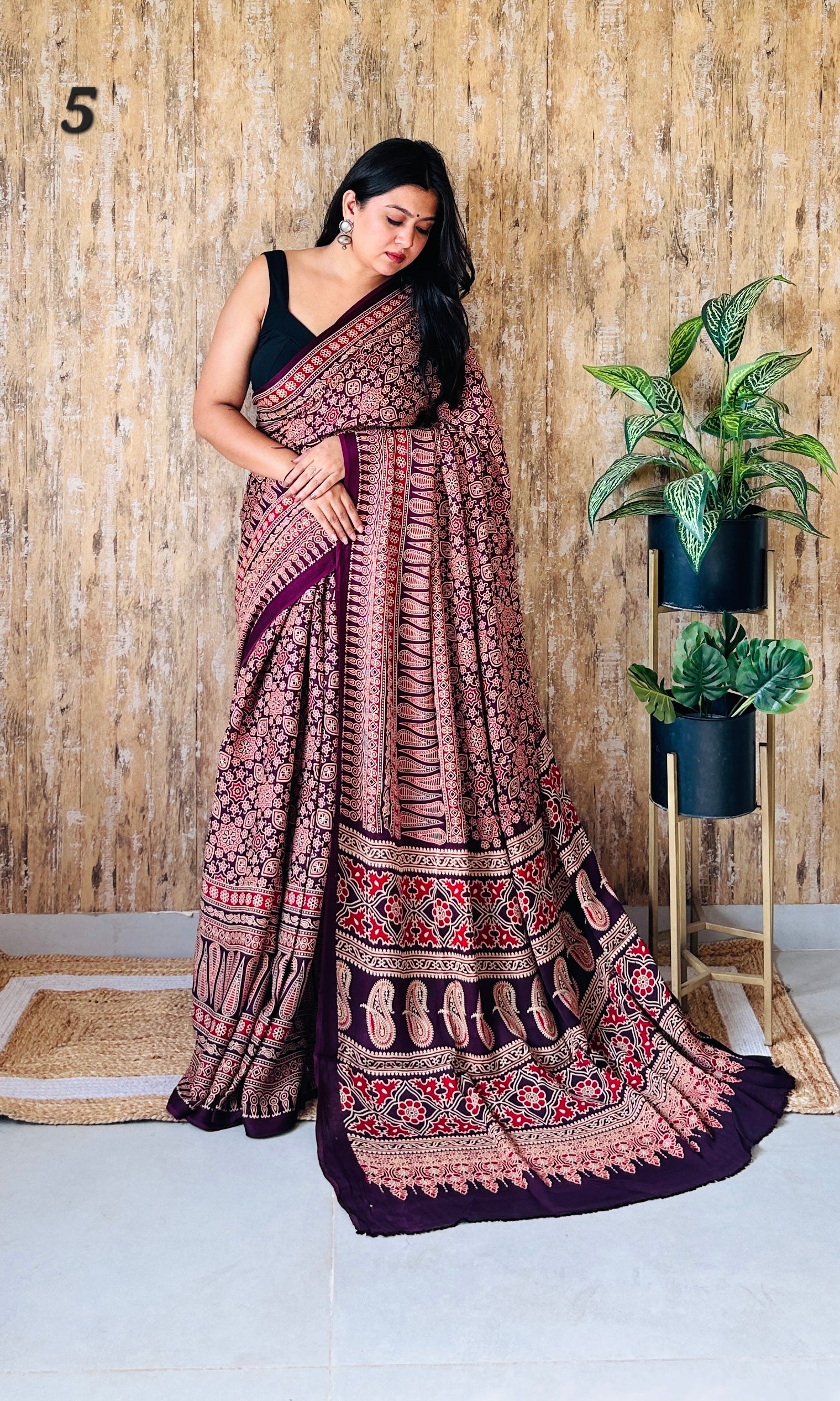 Ajarakh Naptol Modal Saree