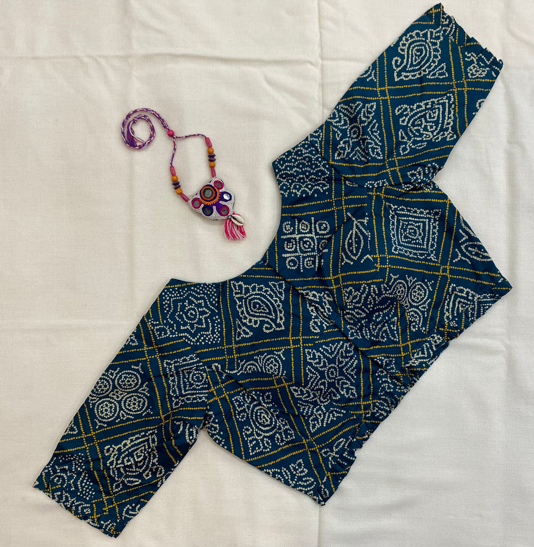 Bandhani Mirror Blouse