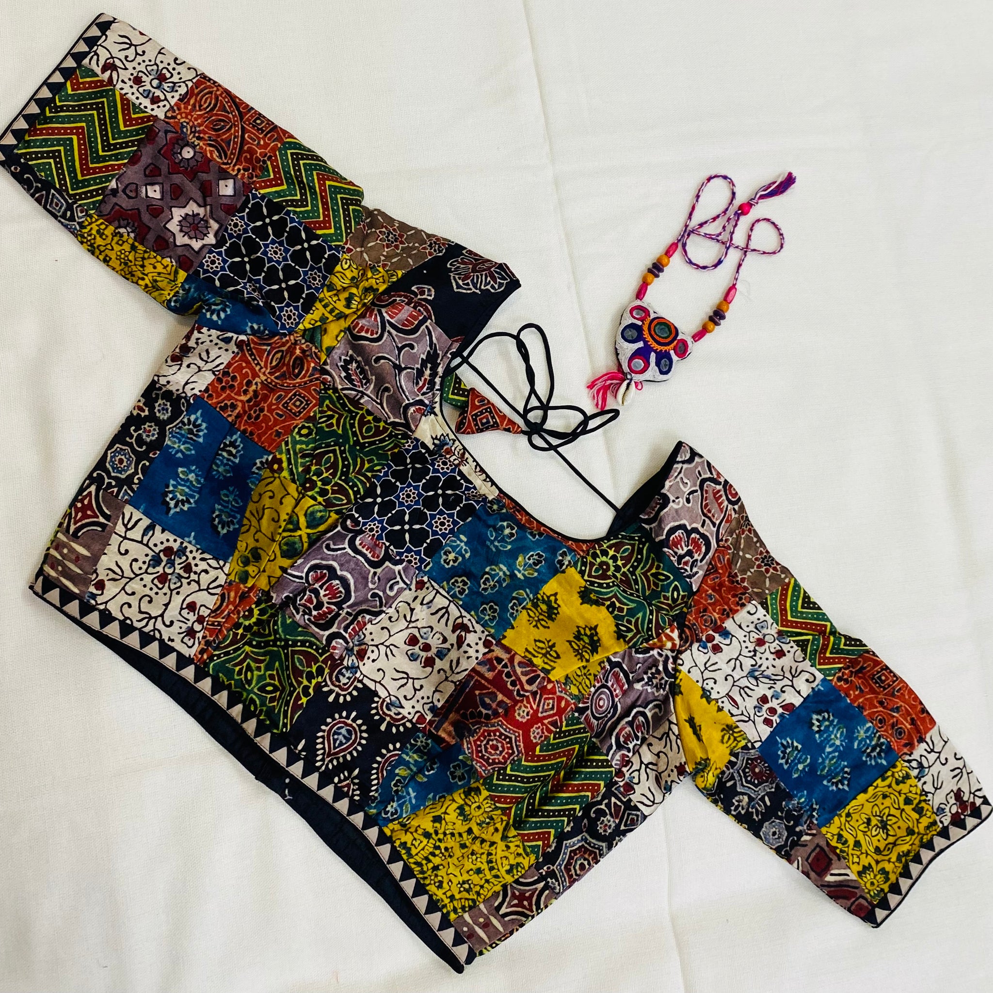 Mashroo Ajarakh Real Patchwork Blouse