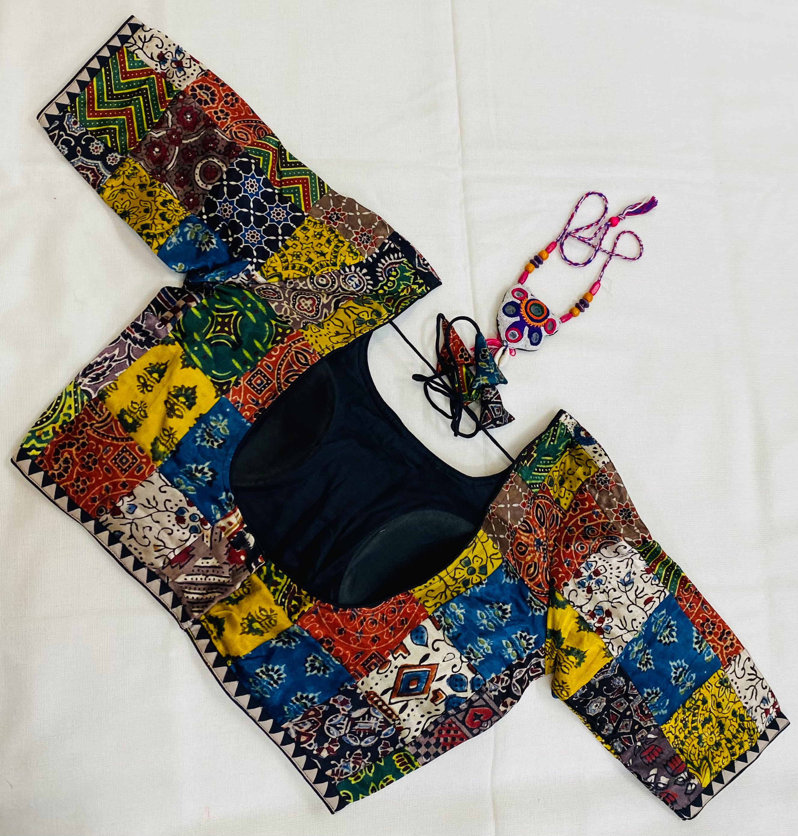 Mashroo Ajarakh Real Patchwork Blouse