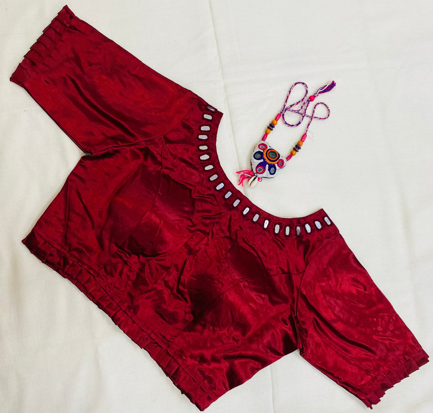 Plain Mashroo Mirror Blouse