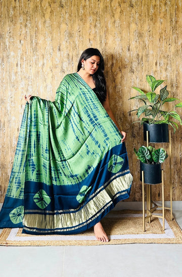 Green Sibori Modal Dupatta RAKHIYO