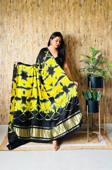 Yellow Sibori Modal Dupatta RAKHIYO