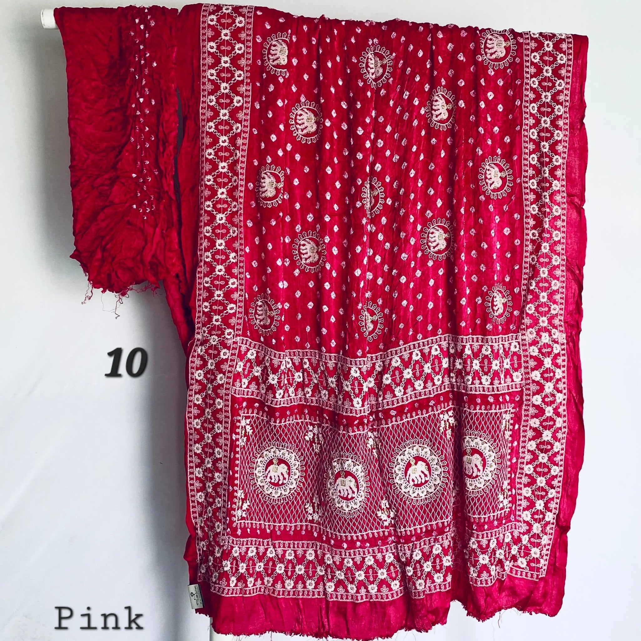 Lakhanavi+Bandhej Modal Silk Saree RAKHIYO