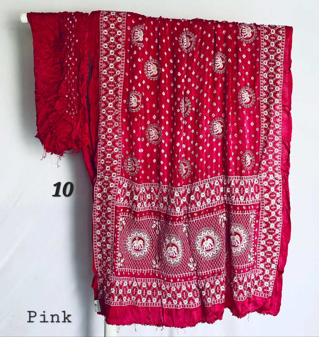 Lakhanavi+Bandhej Modal Silk Saree RAKHIYO