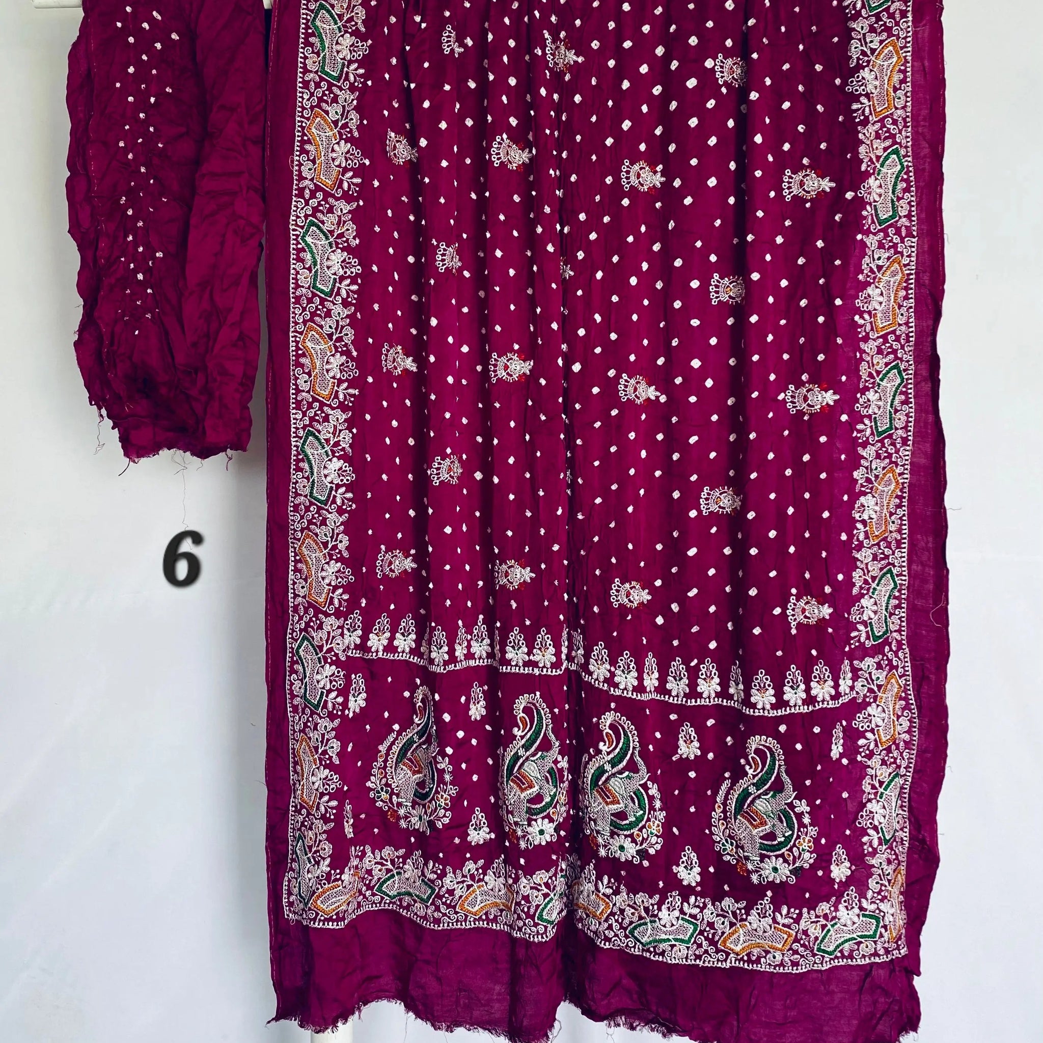 Lakhanavi+Bandhej Modal Silk Saree RAKHIYO