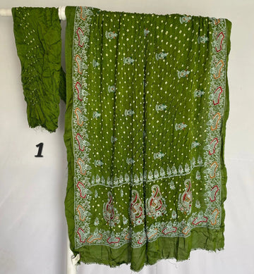 Lakhanavi+Bandhej Modal Silk Saree RAKHIYO