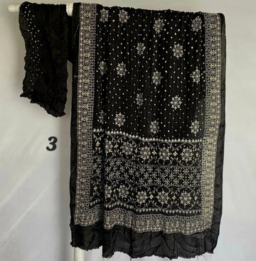 Lakhanavi+Bandhej Modal Silk Saree RAKHIYO