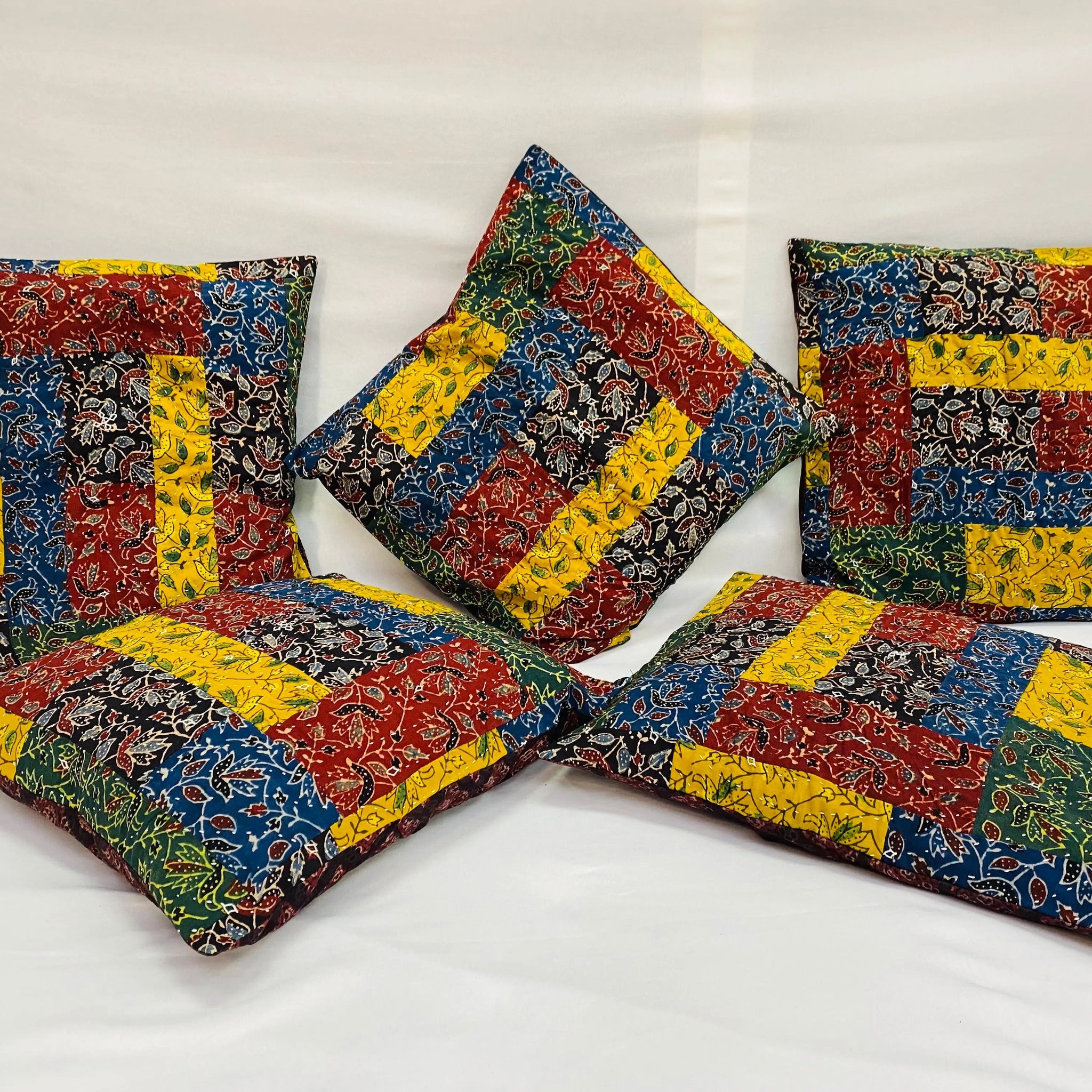 Ajarakh Patchwork Cushion Cover RAKHIYO