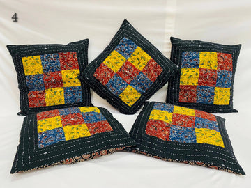 Ajarakh Patchwork Cushion Cover RAKHIYO