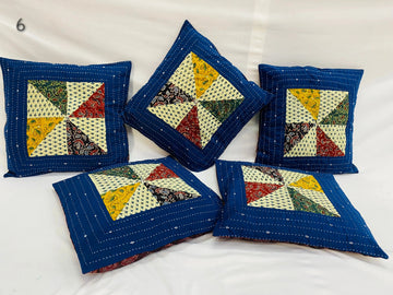 Ajarakh Patchwork Cushion Cover RAKHIYO