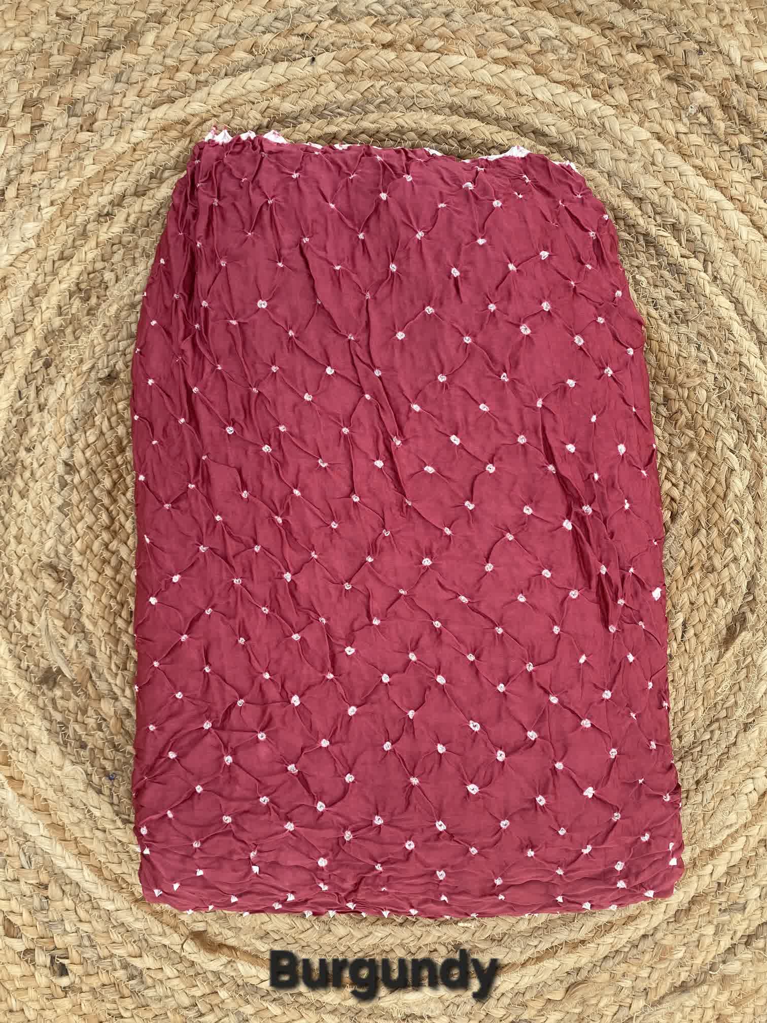 Bandhani Edging Gaji Saree
