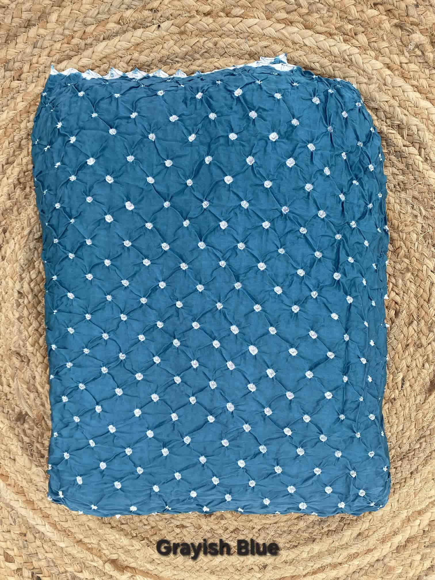 Bandhani Edging Gaji Saree