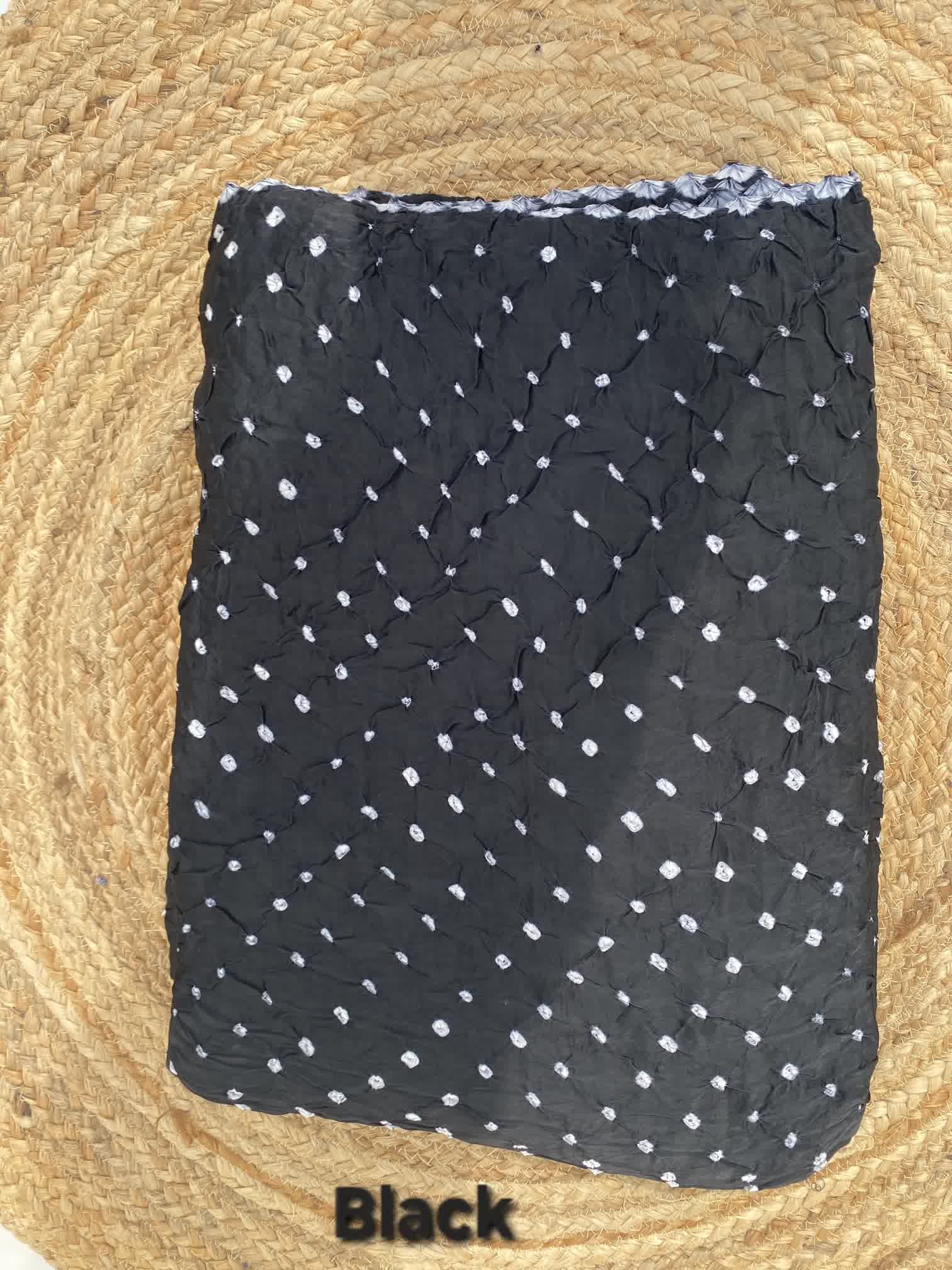 Bandhani Edging Gaji Saree