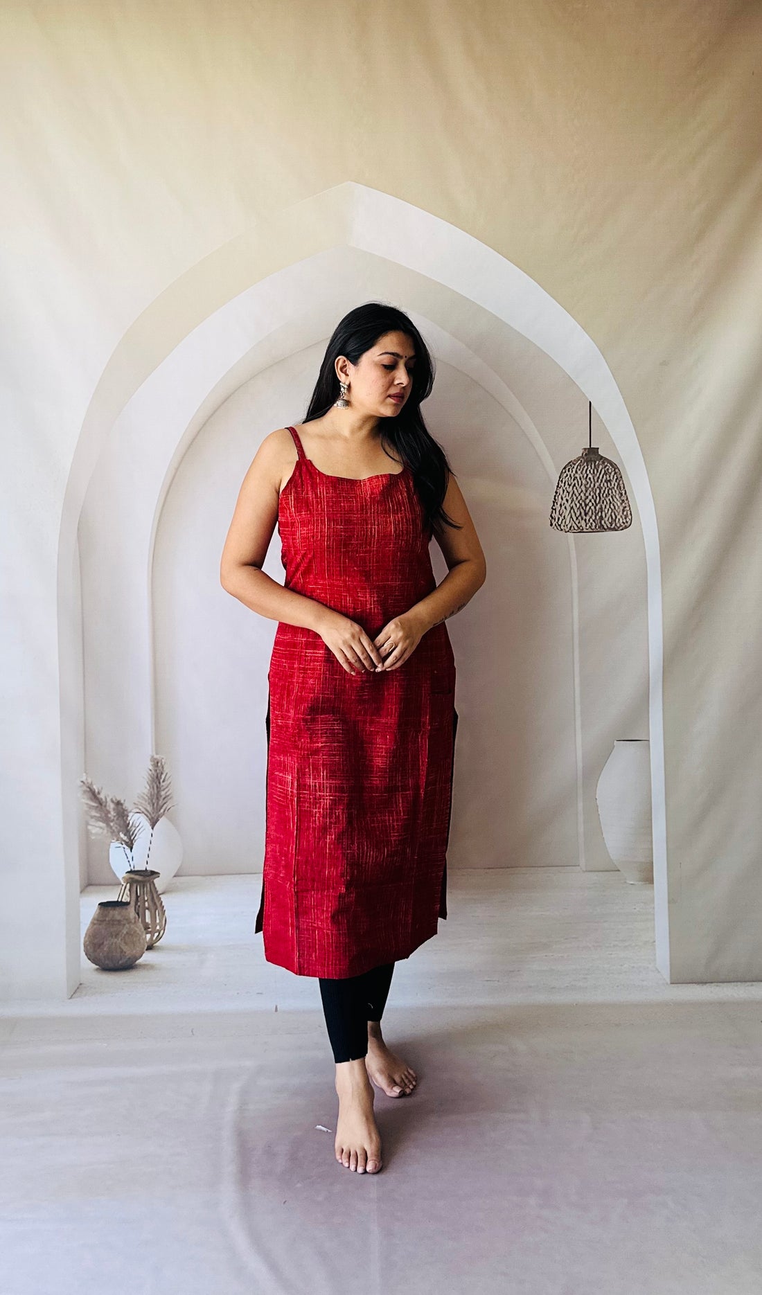 Brush Spaghetti Kurti