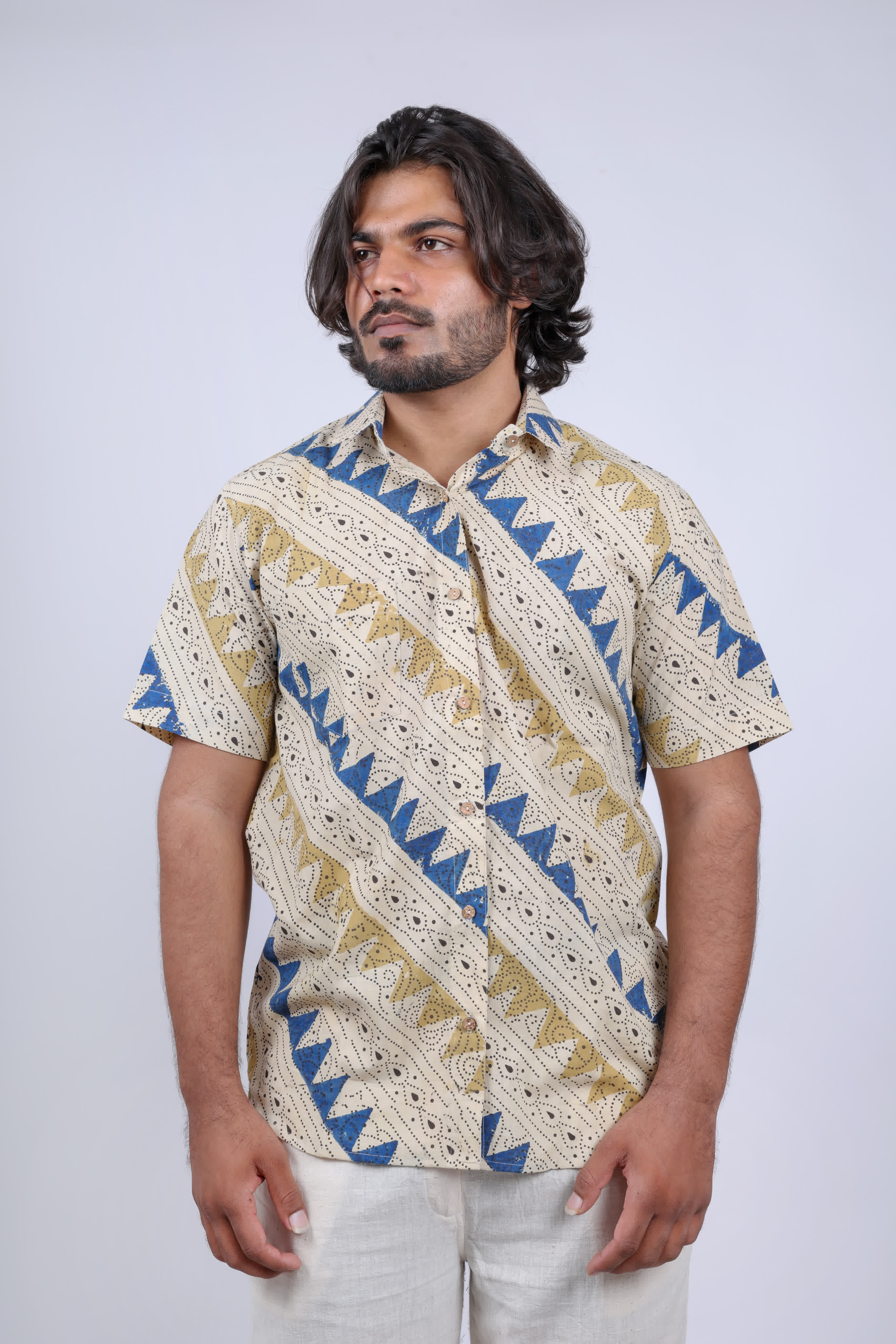 Ajarakh Natural Dyed Shirt