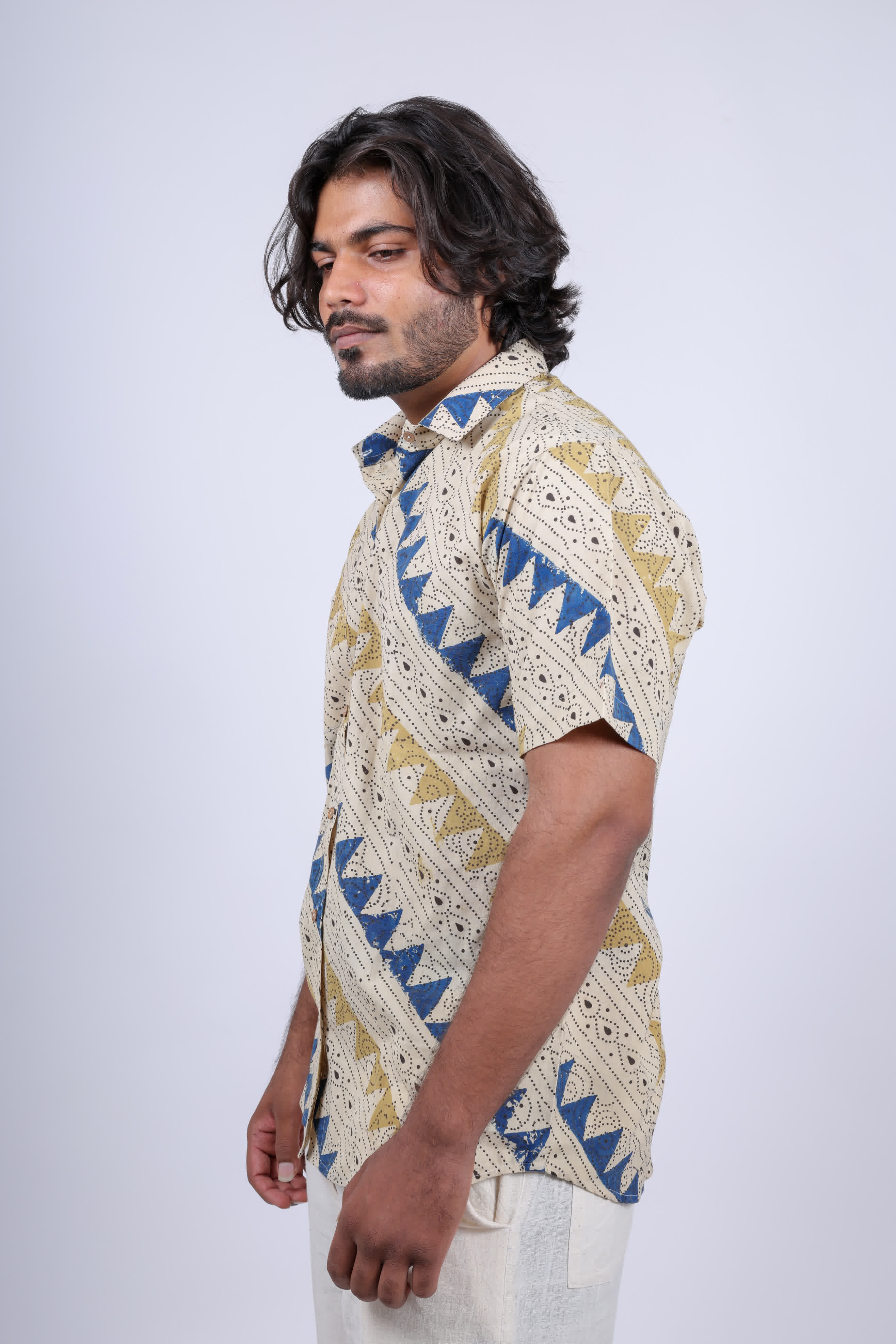 Ajarakh Natural Dyed Shirt