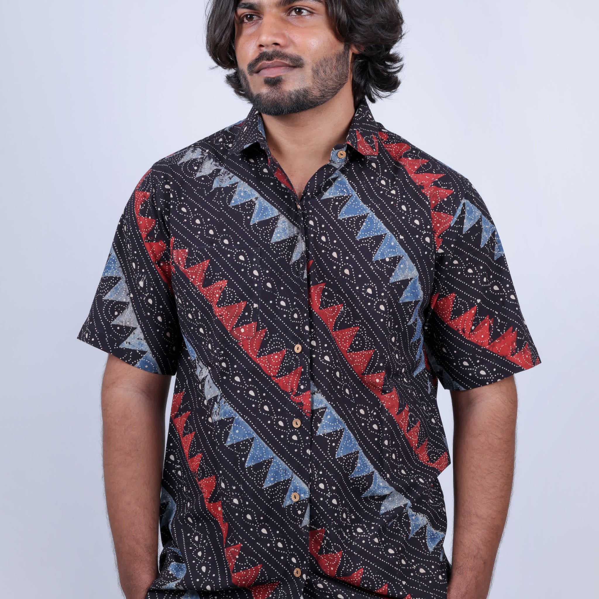 Ajarakh Natural Dyed Shirt