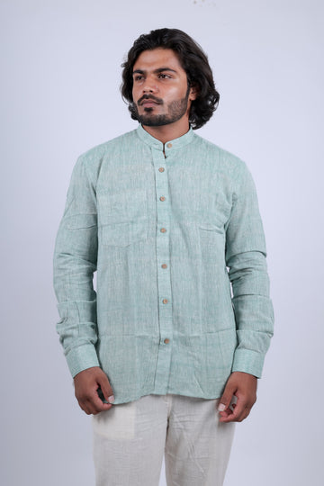 Kala Cotton Pista Full Sleeves Shirt