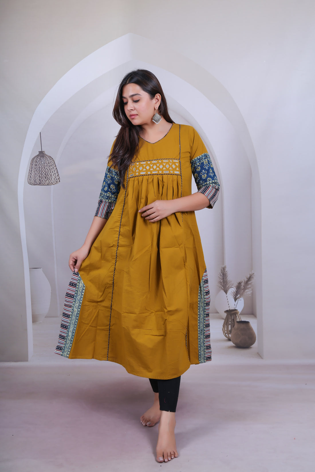 Anvika Cotton Mirror 1 Piece Kurti