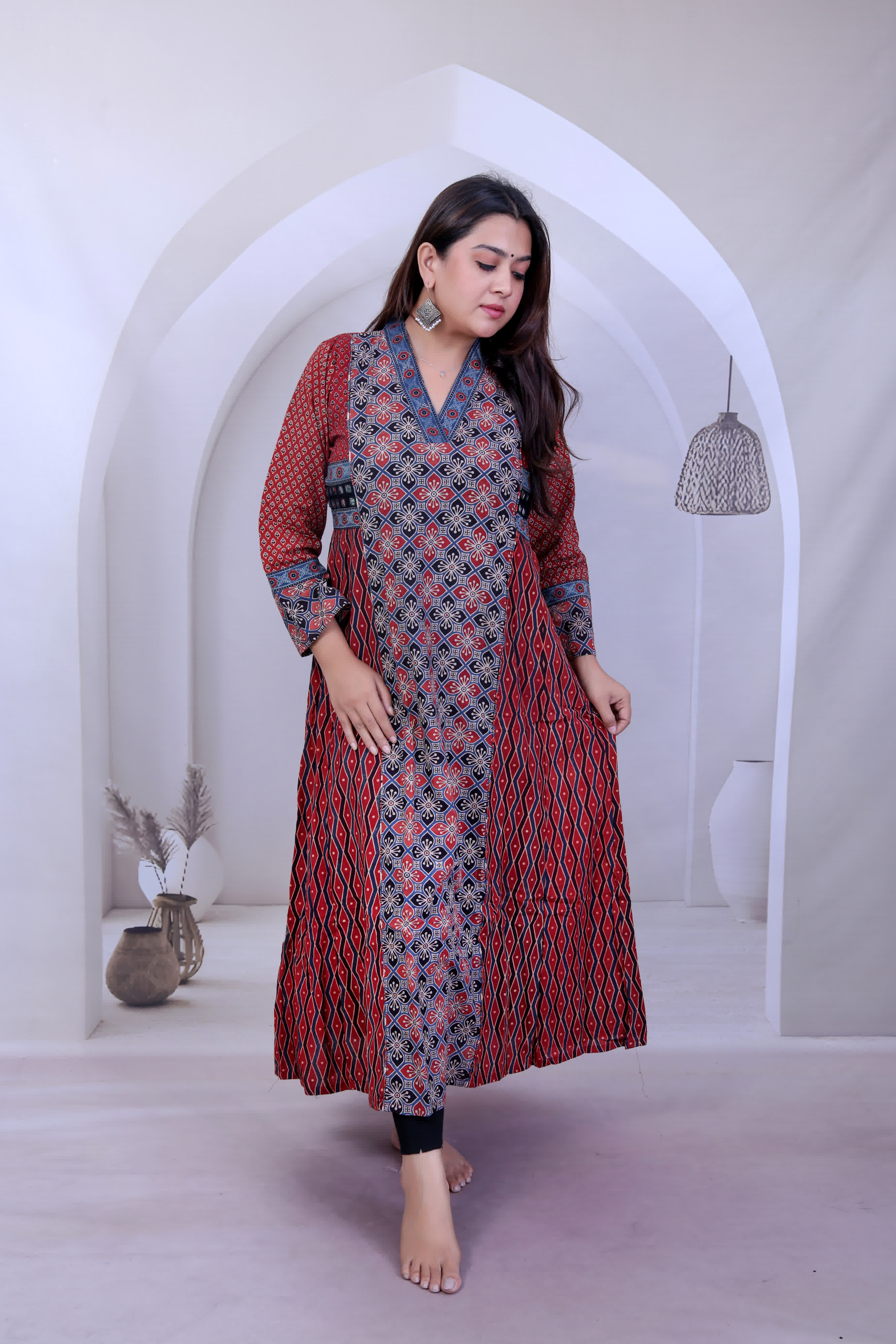 Barkha Ajarakh Mirror One Piece Cotton Kurti