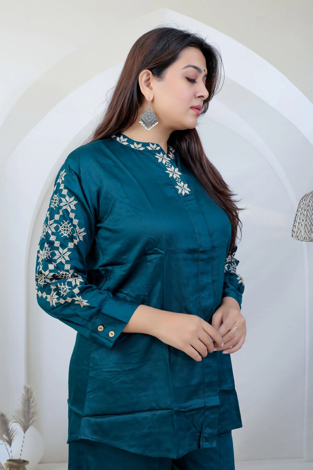 Drishti Embroidered Soft Muslin Co-ord set RAKHIYO