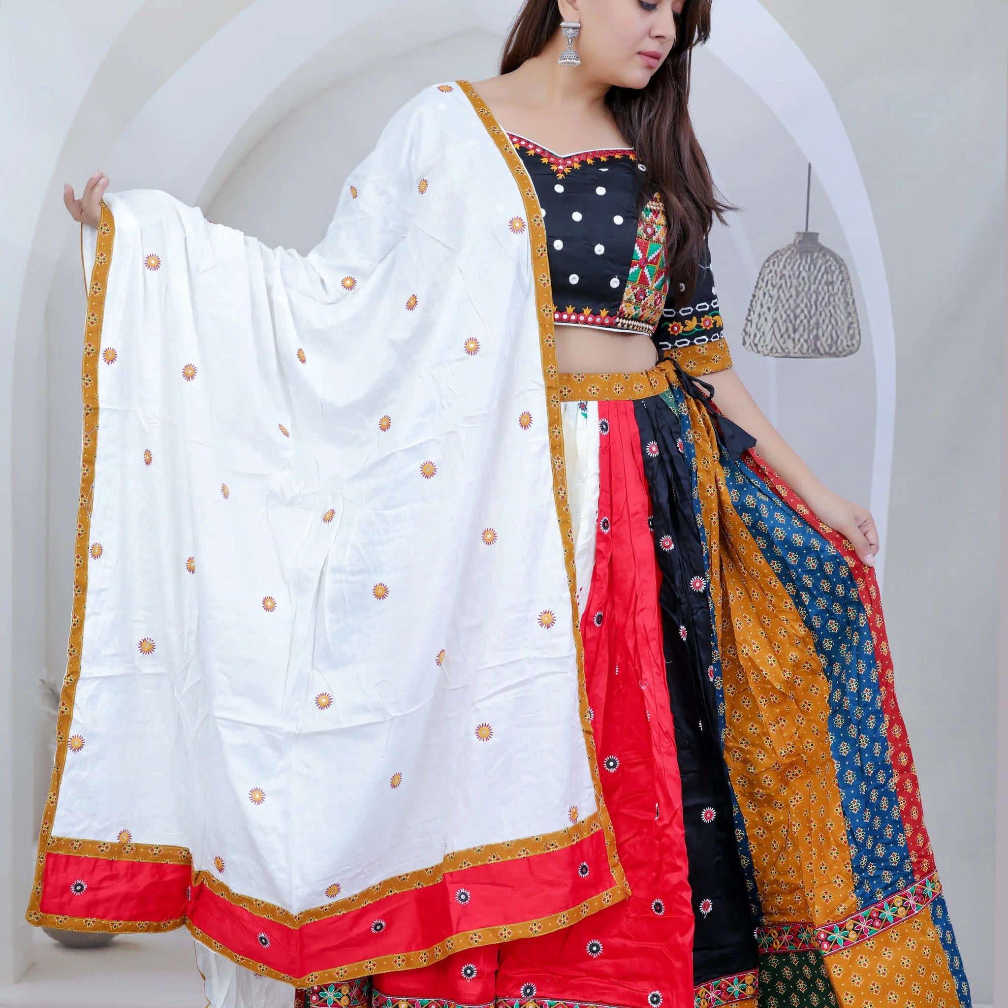 Kavya Muly Embroidered Soft Cotton Chaniyacholi RAKHIYO