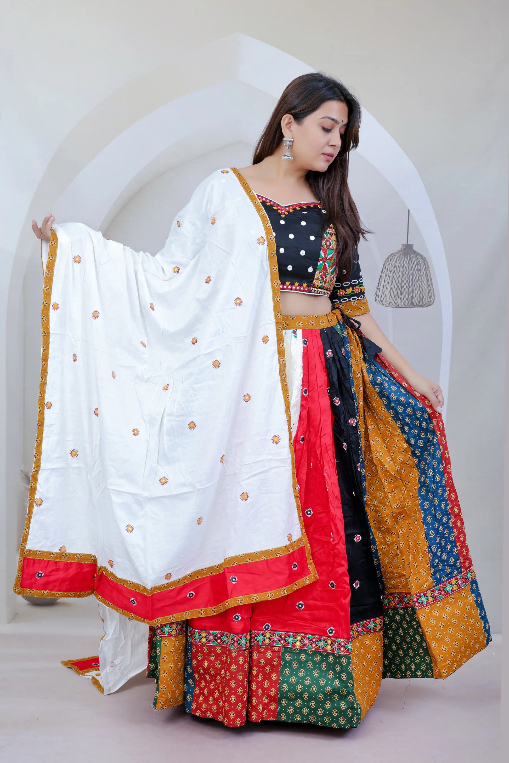 Kavya Muly Embroidered Soft Cotton Chaniyacholi RAKHIYO
