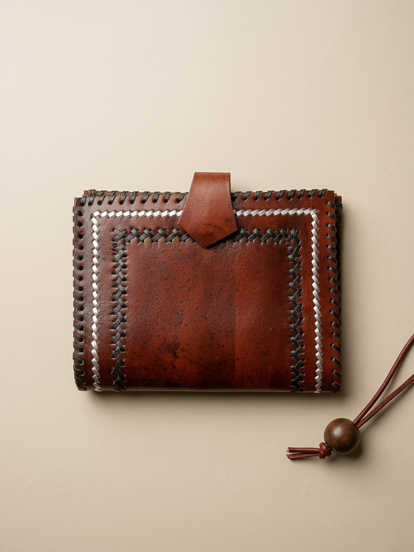 Jari Brown Handcrafted Leather Wallet