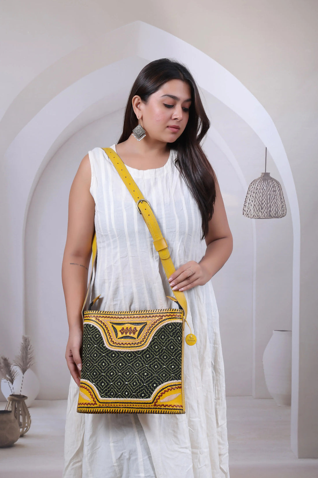 Yellow Kambhiro - The Sling/Shoulder Bag RAKHIYO