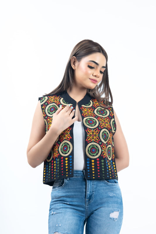 Kutchi Gola Embroidered Jacket
