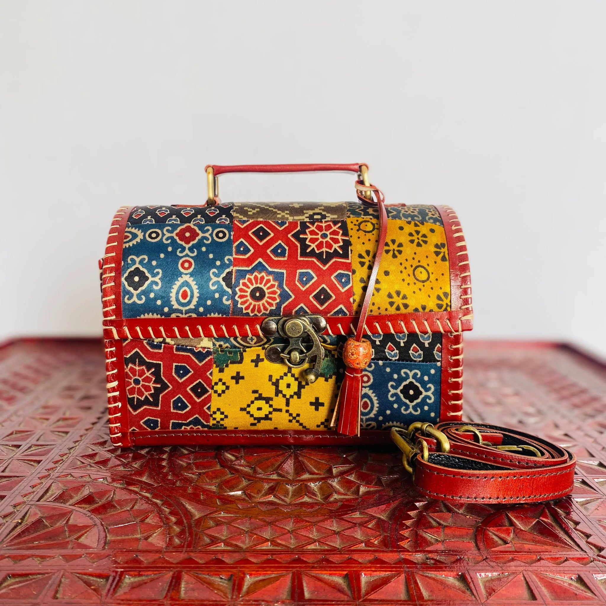 Ajarakh Patchwork- The Sling RAKHIYO