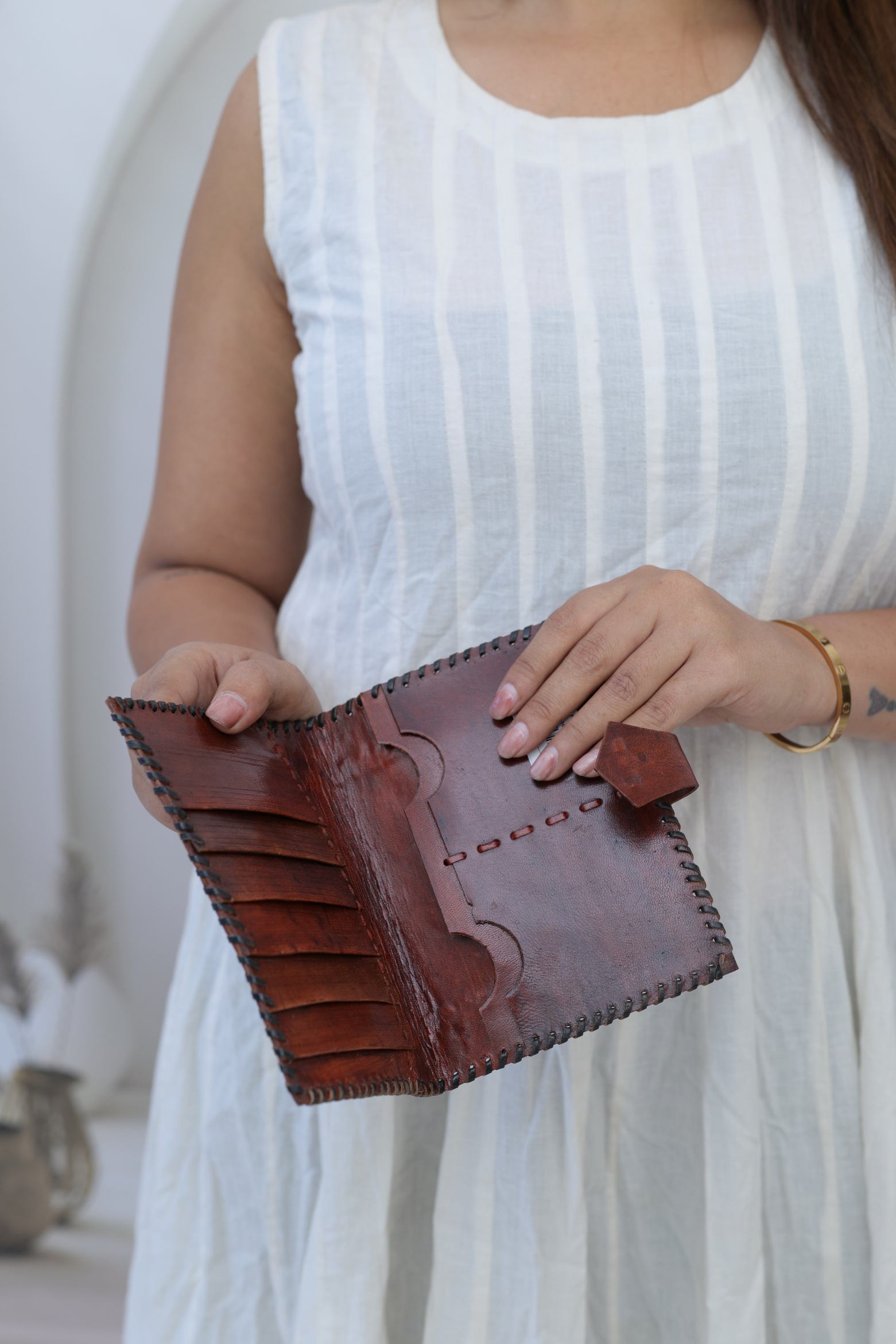 Jari Brown Handcrafted Leather Wallet