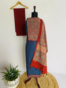 Ajarakh & Blockprint Suit Material