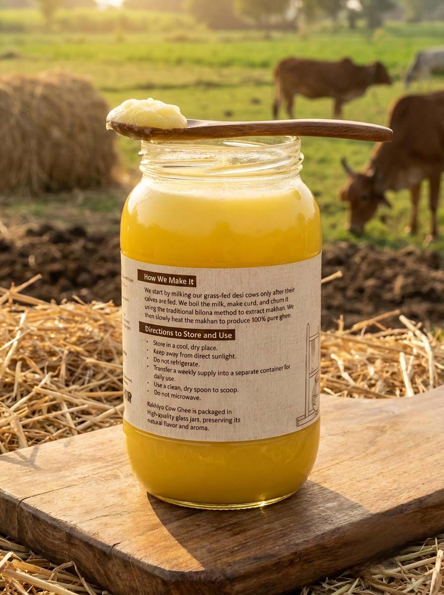 A2 DESI COW GHEE ( 1 ltr Jar )
