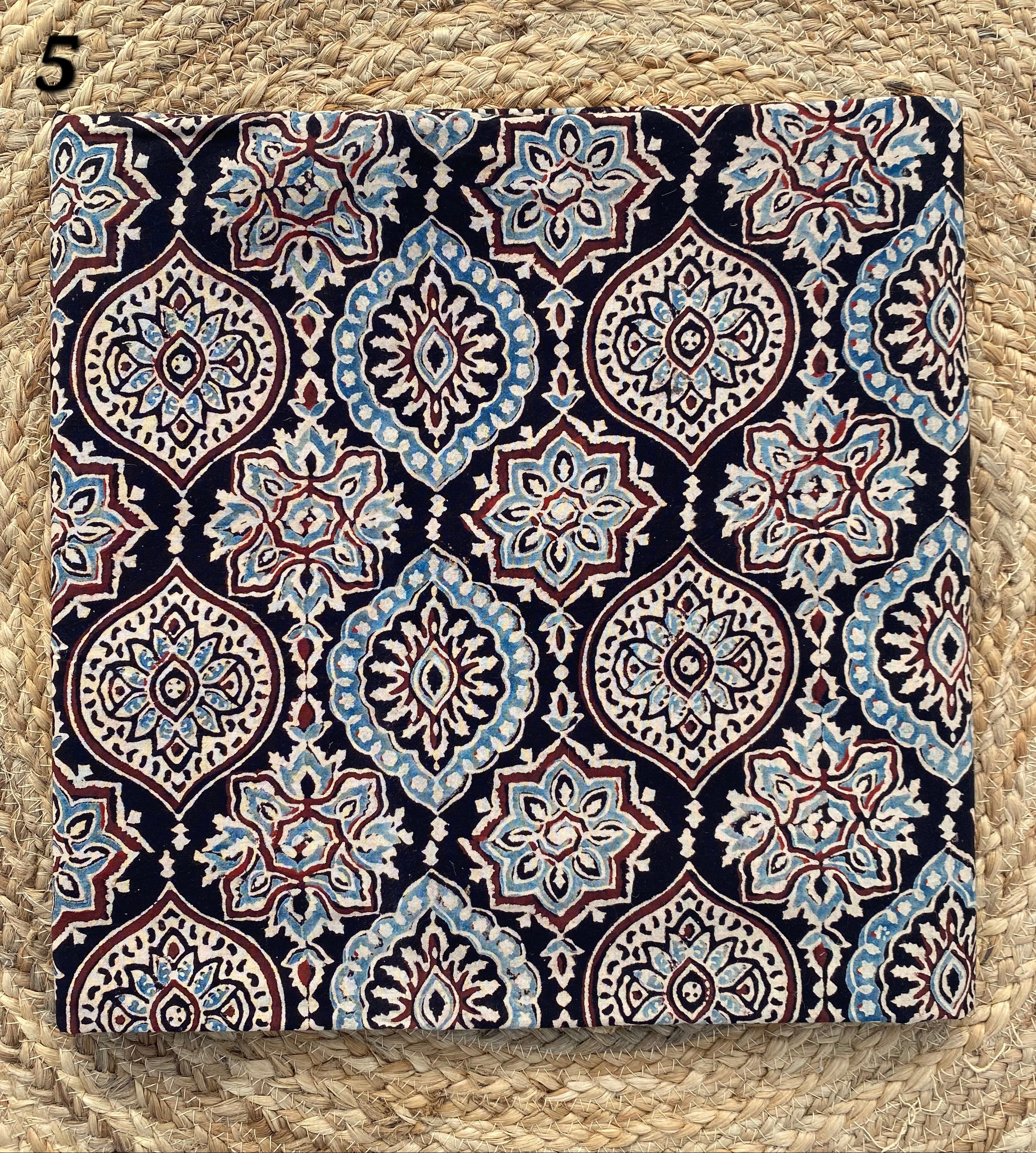 Ajarakh Cotton Natural Dyed Fabric(Price Per Meter)